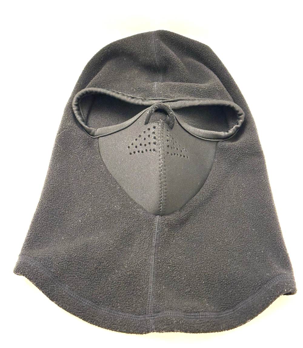 Wild Wear Fleece Balaclava Face Mask Hood Neck Warmer Black Adult.